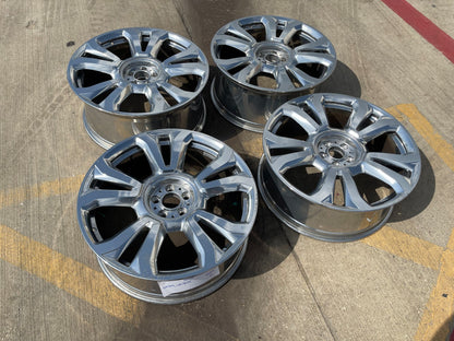22" Rolls Royce Cullinan OEM POLISHED wheels rims 5x112 tires SET