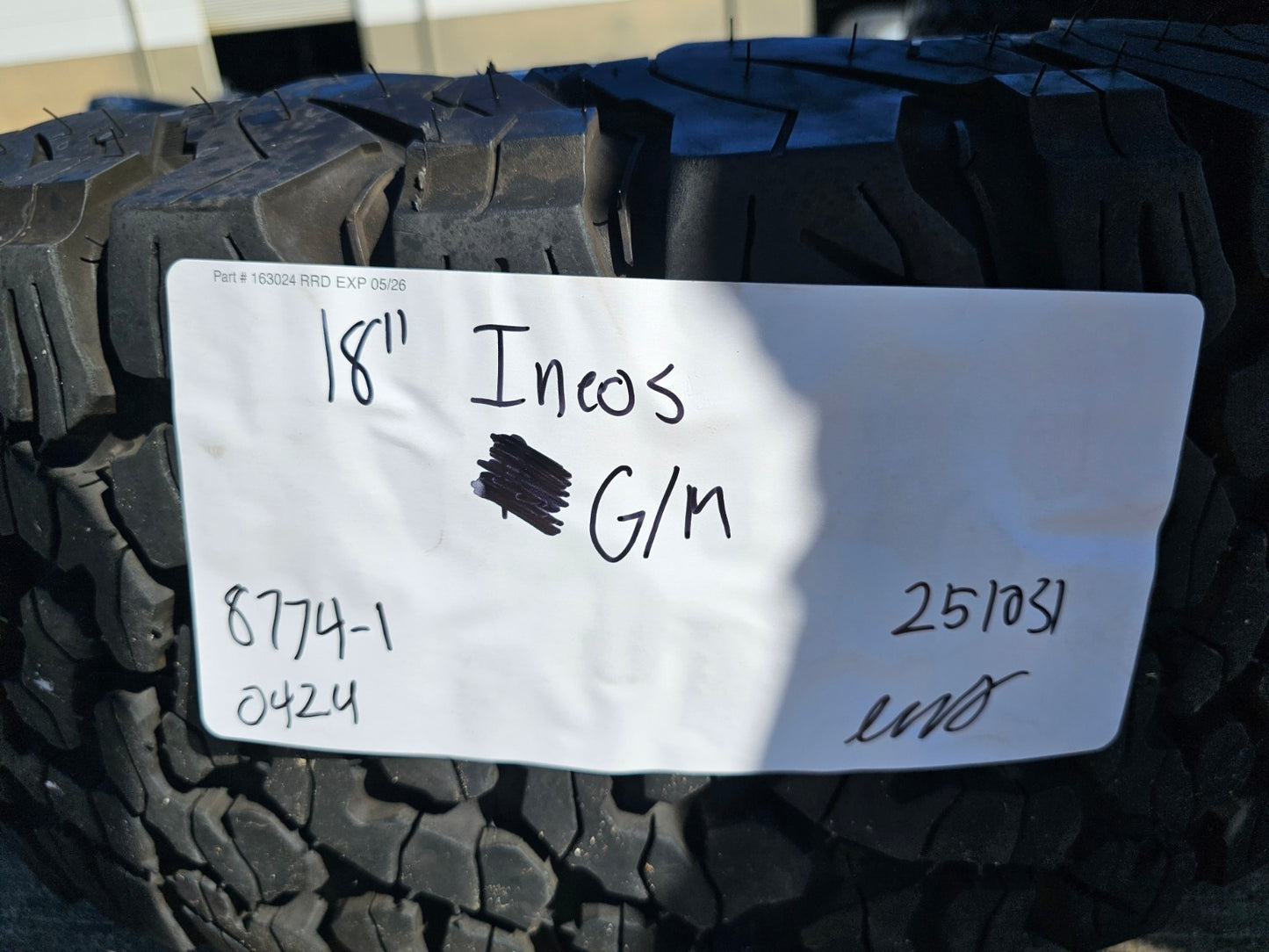 (4) 18" INEOS Grenadier OEM wheels rims Beadlock RIM# 2774-1 FITS 2023-2027