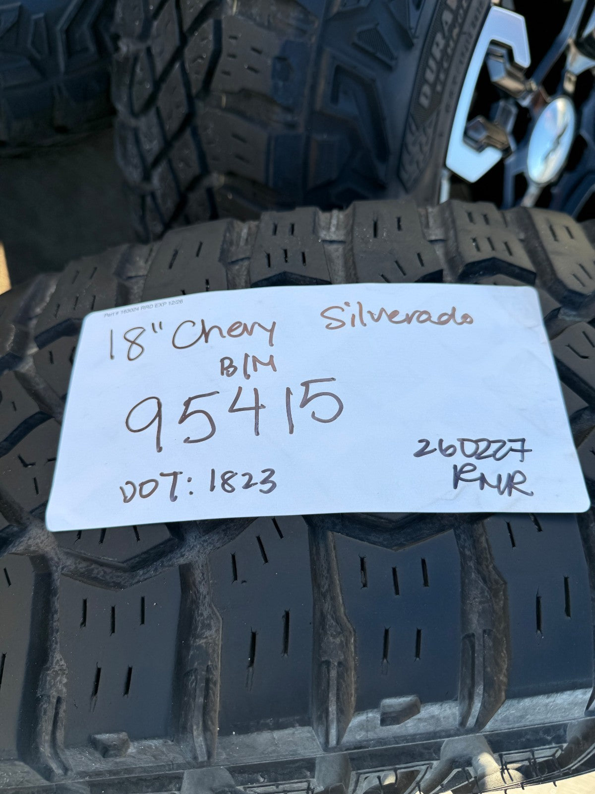 18" Chevy Silverado ZR2 Tahoe TRAIL BOSS Sierra OEM 95415 wheels rims GOODYEAR