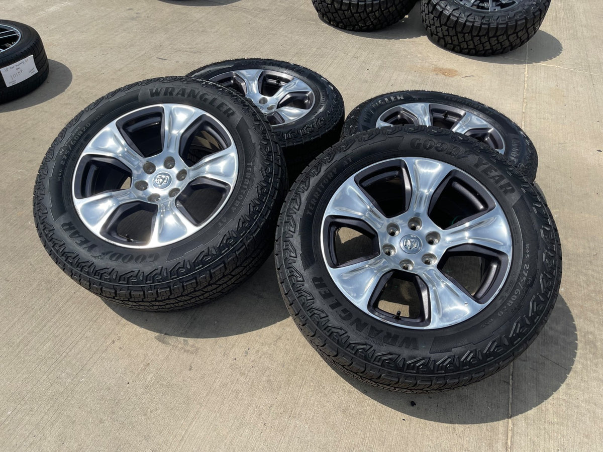 20" Dodge Ram 1500 OEM Laramie LONG HORN wheels rims 2674 tires SET GOODYEAR
