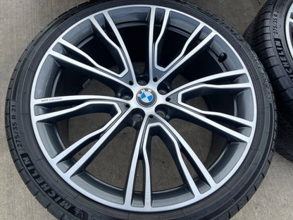 21" BMW X3 X4 OEM 86365 86368 Series Style 7261 wheels rims X3M X4M MICHELIN