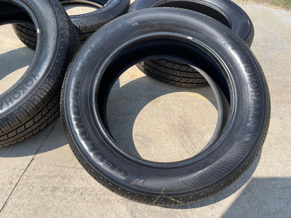 (4) 265/55/20 Yokohama Geolander X-CV tires 113V XL 265/55R20 TAKE OFFS SET NEW