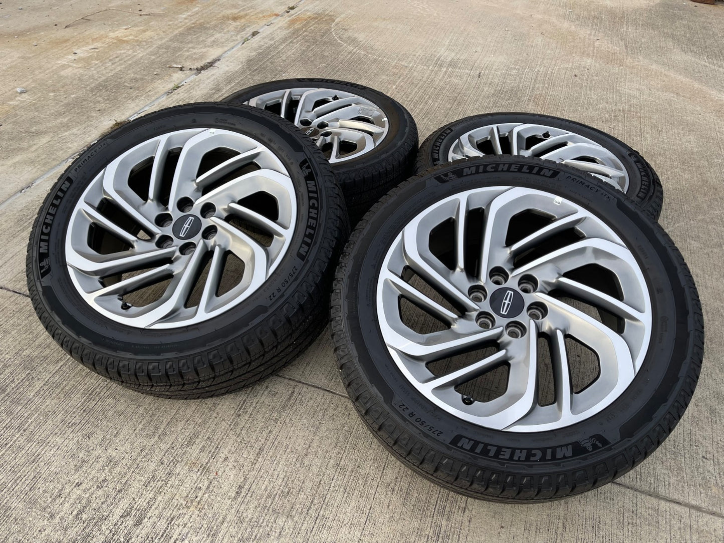 22" Lincoln Navigator OEM 94225 rims wheels BLACK LABEL SET MICHELIN