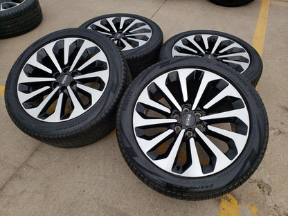22" Lincoln Navigator L OEM black rims wheels 95385 10498 RESERVE 2023 2024 NEW