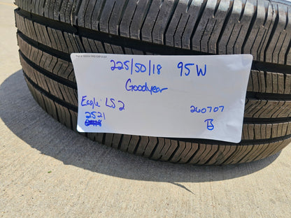 (1) 225/50/18 Goodyear Eagle LS-2 tire 225/50R18 95H SL NEW