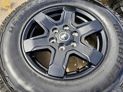17" Ford Bronco wheels rims 95292 10383 SASQUATCH Ranger 2023 2024 2025 NEW
