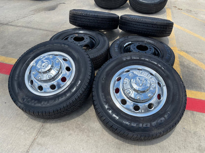 17" Dodge Ram 3500 Dually Laramie 8x200 wheels rims 2701 2702 OEM SET 2024 2025