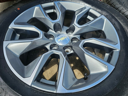 20" Chevy Silverado 1500 Tahoe OEM 5915 5916 wheels rims SET HANKOOK A/T2 NEW