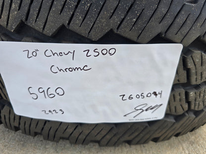 20" Chevy Silverado GMC Sierra 2500 3500 OEM 5960 5947 CHROME wheels rims