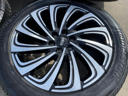 22" Lincoln Navigator OEM 10666 rims wheels BLACK LABEL BRIDGESTONE SET