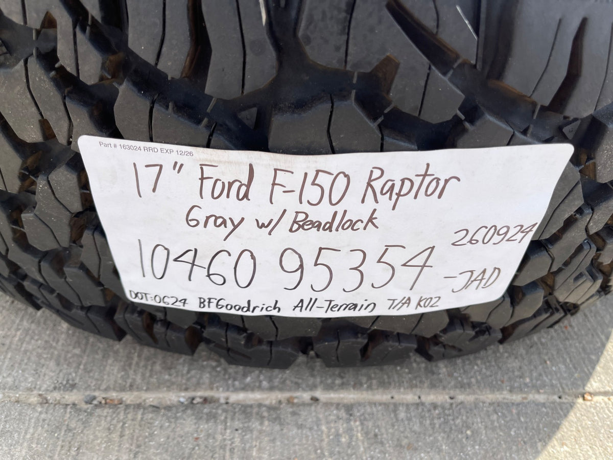 17" Ford F-150 Raptor R OEM BEADLOCK 10460 rims wheels 37" tires SET BFG NEW