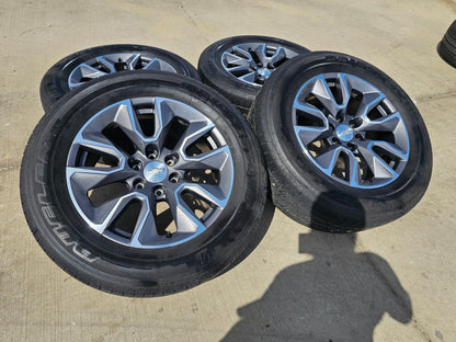 20" Chevy Silverado 1500 Tahoe OEM 5915 5916 wheels rims BRIDGESTONE SET