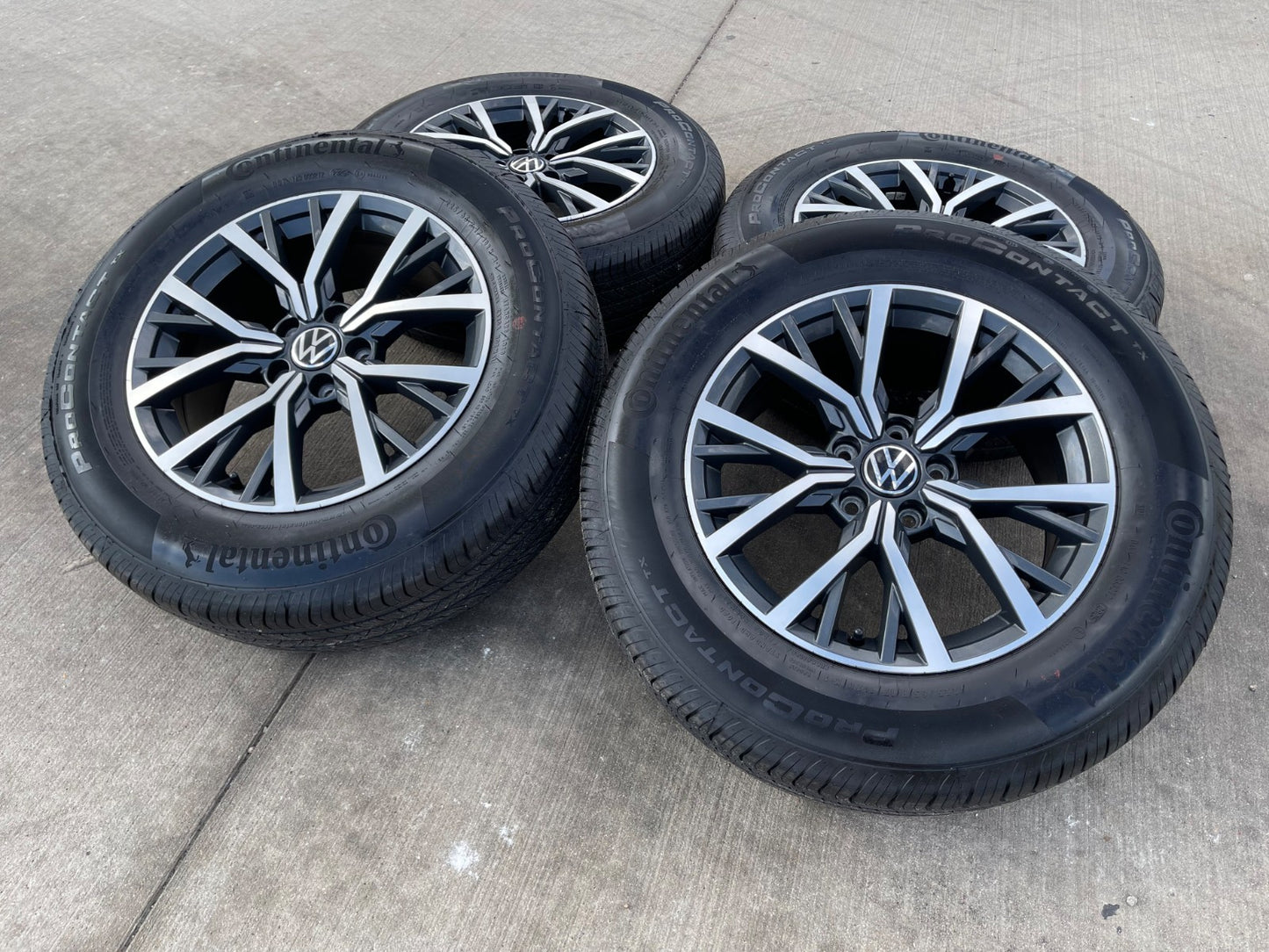 17" VW Tiguan OEM 70037 wheels rims tires 2020 2021 2022 2023 2024 2025 2026