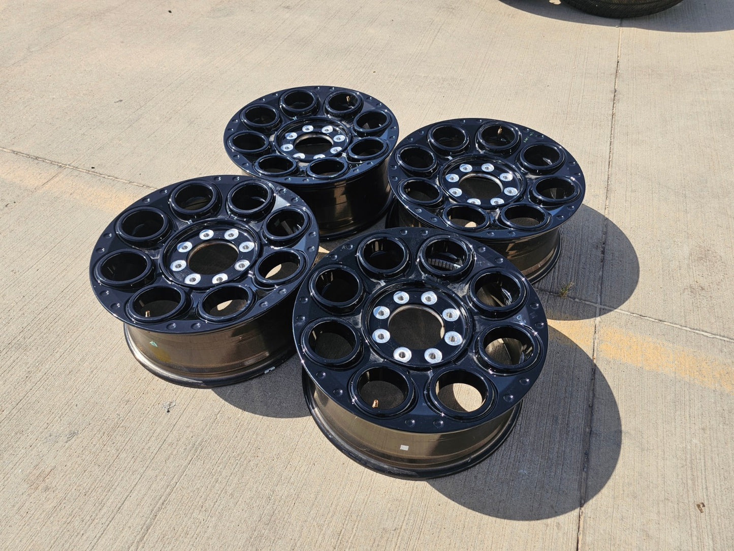 20" Ford F-250 F-350 OEM black Lariat SET 10299 10484 wheels rims 2025 2026 NEW