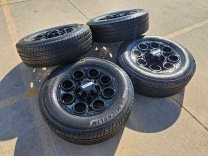 20" Ford F-250 F-350 OEM black TREMOR 10299 10484 wheels rims MICHELIN DEFENDER