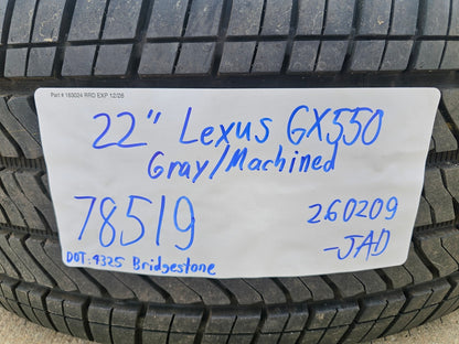 22" Lexus GX550 LX600 OEM wheels rims Toyota Land Cruiser Tundra 78519 SET NEW