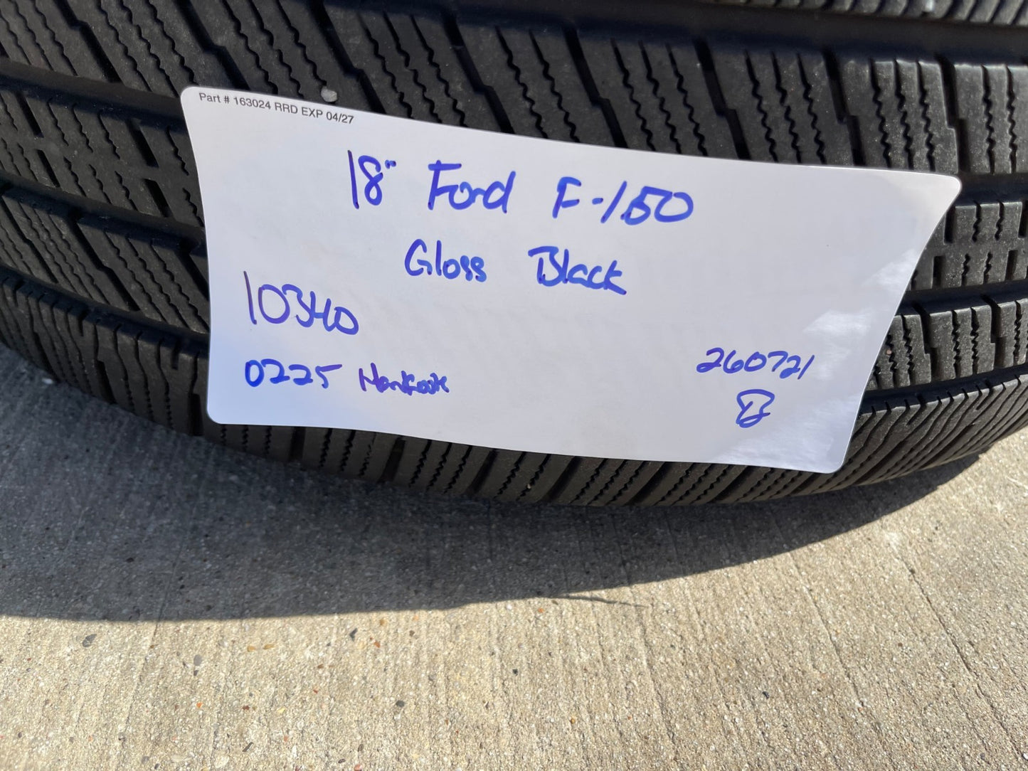 18" Ford F-150 OEM rims wheels 95049 10340 Expedition 2025 2026 2027 HANKOOK