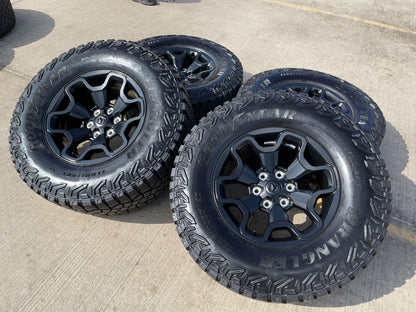 18" Dodge Ram 1500 TRX RHO Black OEM 66002 wheels rims SET TERRITORY A/T 35"