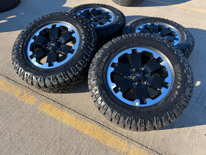 18" Ford Bronco BADLANDS OEM black wheels rims 10282 Ranger GOODYEAR DURATRAC
