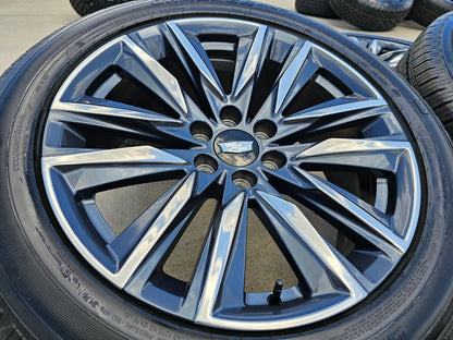 22" Cadillac OEM wheels rims GMC Sierra Escalade 4869 tires 2023 2024 2025 NEW