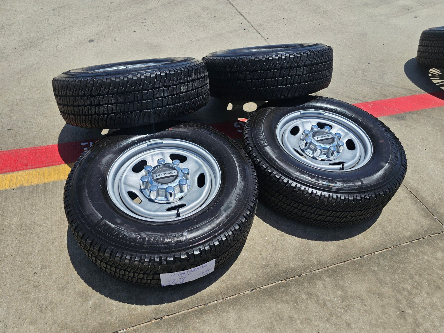 17" Ford F-250 F-350 OEM 3828 wheels rims SET 2024 2025 2026 MICHELIN A/T2 NEW