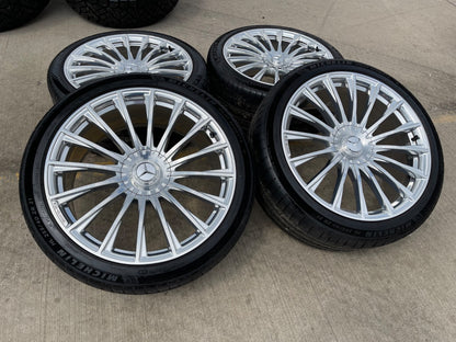 21" Mercedes S63 S550 S600 MAYBACH AMG OEM wheels rims MICHELIN 2024 2025 2026