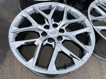 22" GMC Yukon Sierra DENALI OEM 14078 wheels rims CHROME 2024 2025 2026 2027 SET
