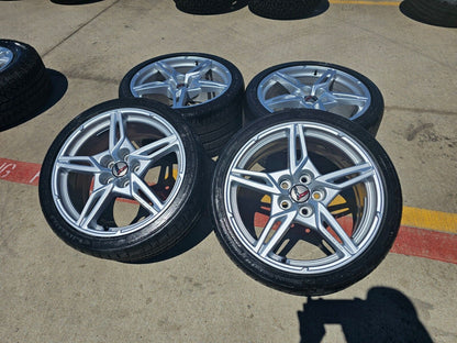 19" + 20" Chevy Corvette C8 OEM wheels rims 14007 14008 tires 2023 2024 2025 NEW