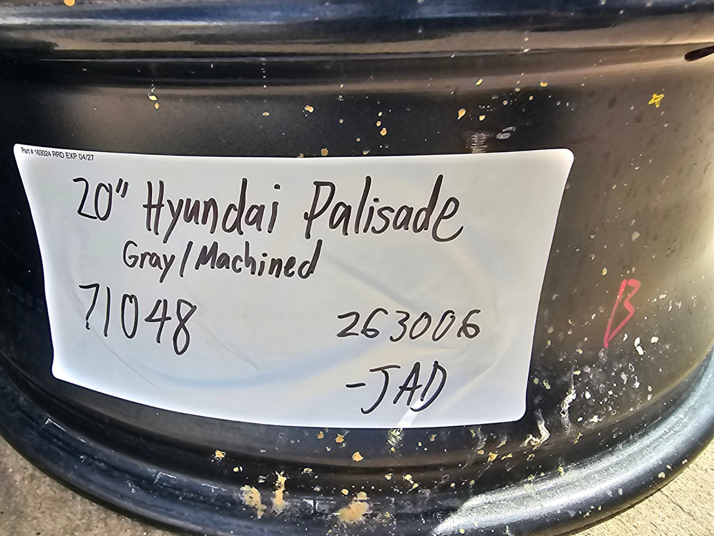 20" Hyundai Palisade Calligraphy OEM 71048 wheel rim 2023 2024 2025 2026 2027