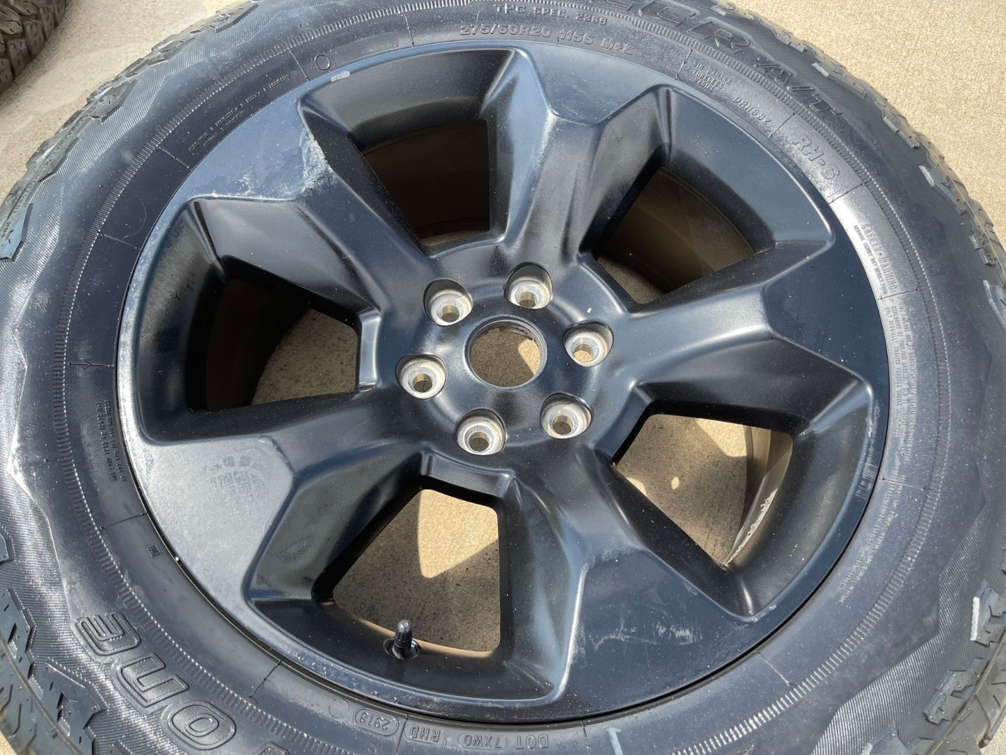 20" Ram 1500 LIMITED Laramie wheel rim black OEM 2675 2722 spare single