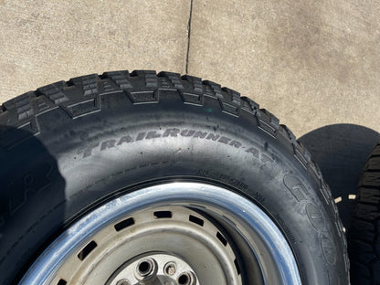 15" Chevy K1500 Blazer Old School Chevy wheels rims GMC NEW tires 5x120 5x4.75