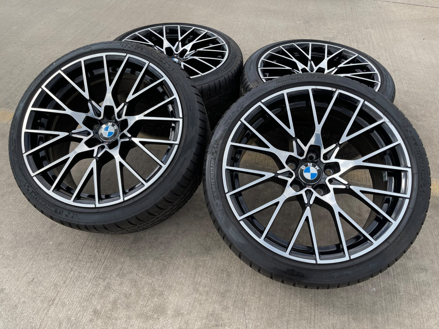 19" BMW M2 640i 650i OEM 86445 86448 F87 wheels rims 5x120 tires MICHELIN