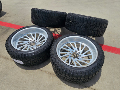 24x12 24" Aftermarket Ford F-250 F-350 FORGED SET rims wheels 8x170 -44 35"