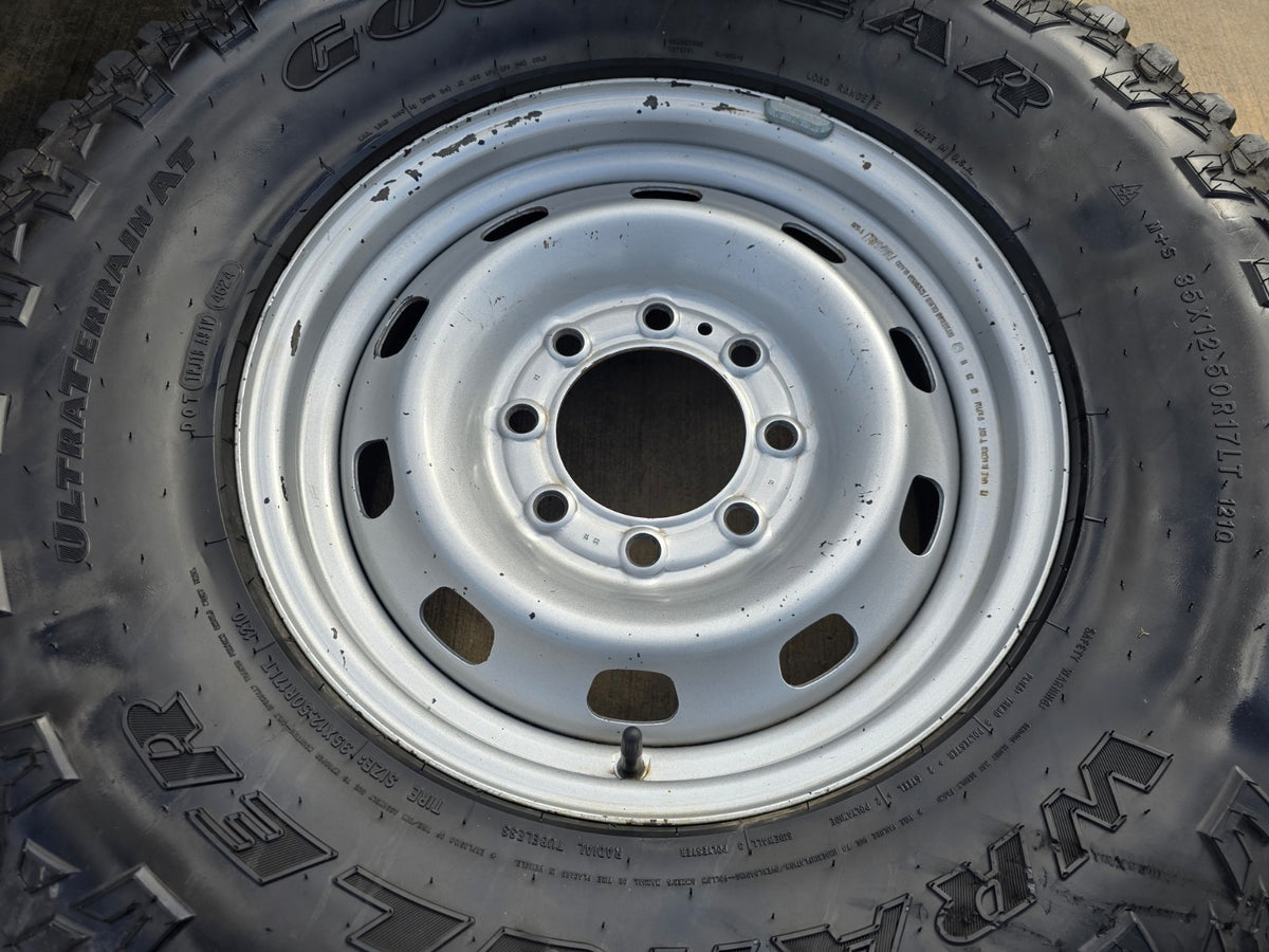 17" Dodge Ram 2500 3500 STEEL OEM 2312 2185 wheels rims GOODYEAR A/T 35"