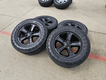 18" Jeep Wrangler Sahara OEM 9221 9255 wheels rims 2020 2021 2022 2023 2024 2025