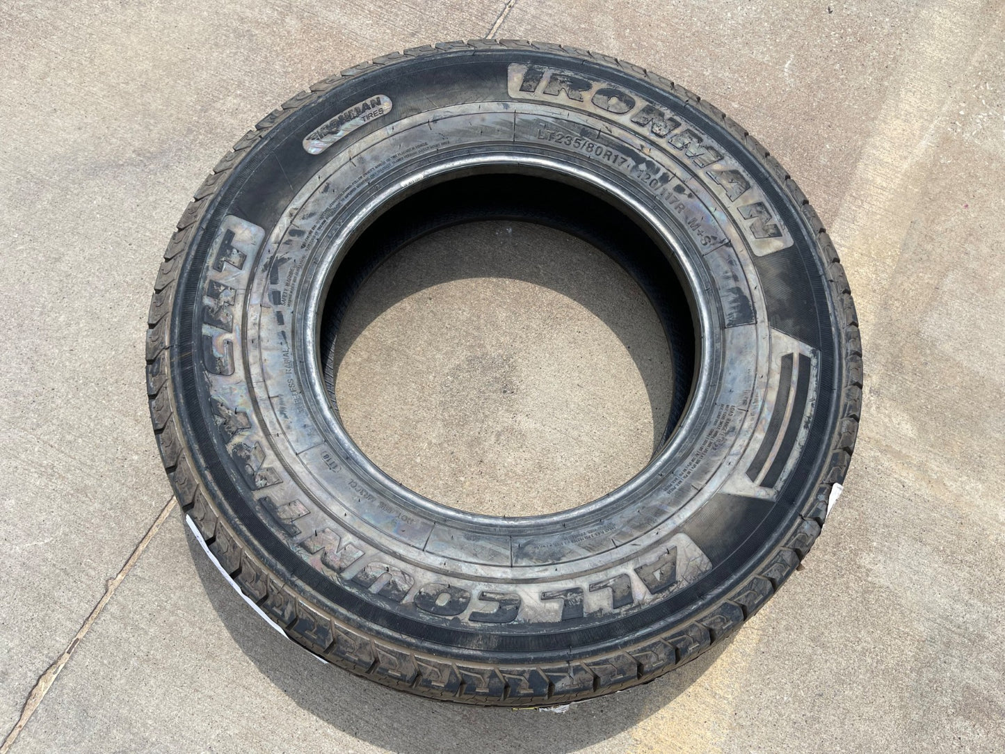 (1) 245/75/17 Ironman All Country CHT tire 245/75R17 M+S 120R LT 10 ply LRE NEW