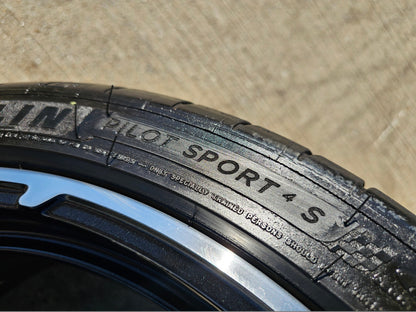 19" + 20" Chevy Corvette C8 OEM 14007 14008 wheels rims MICHELIN