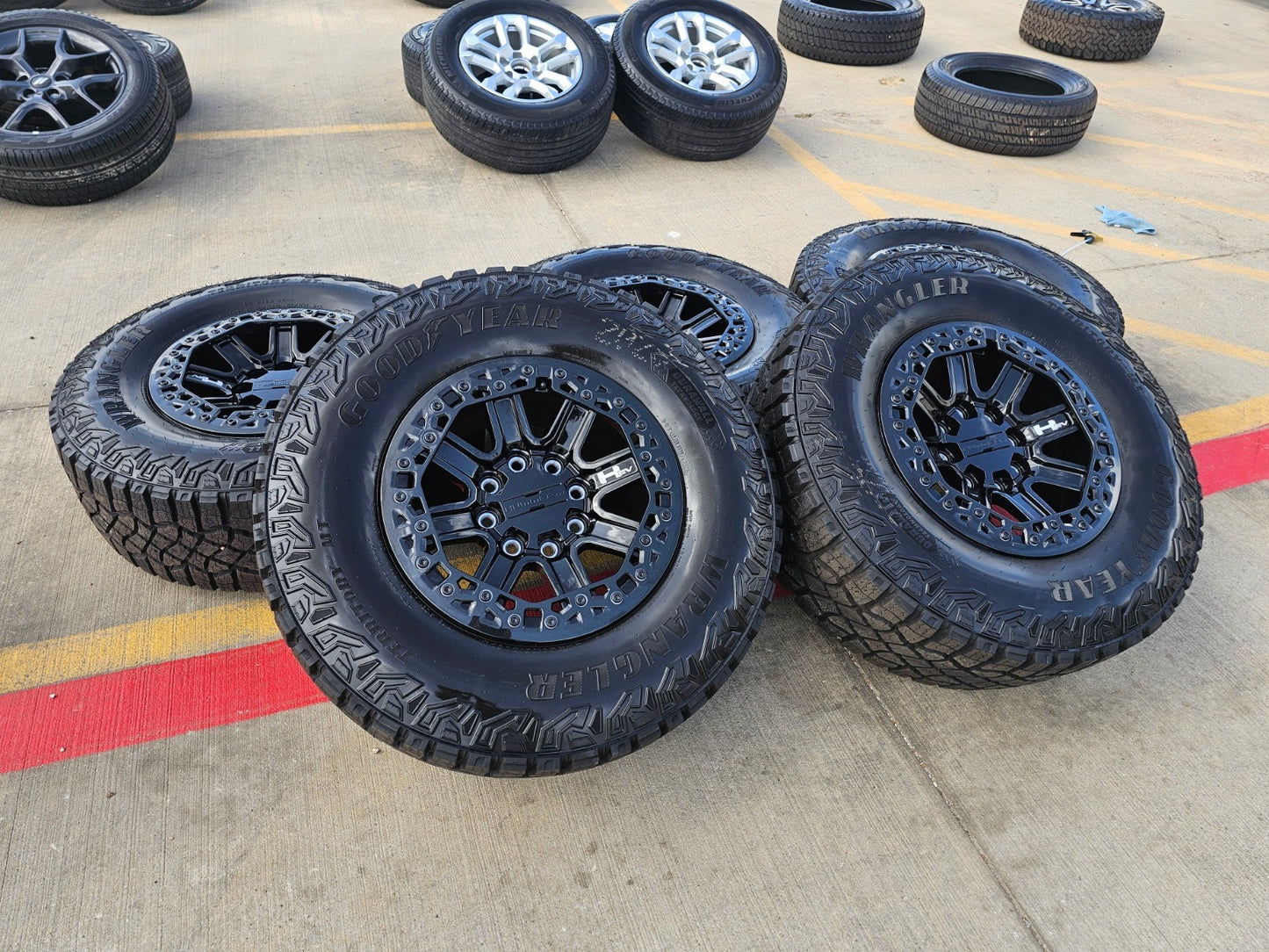 (5) 18" Hummer beadlock EV HEV 2500 OEM wheels rims 2024 2025 2026 2027 NEW 35"