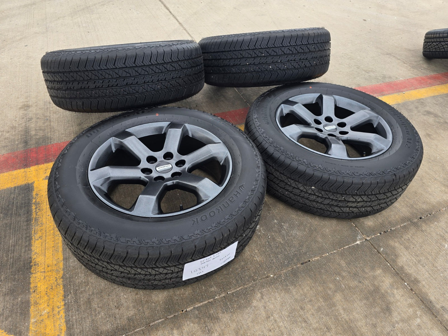 20" Ford F-150 OEM rims wheels GRAY 10347 Expedition HANKOOK A/T2 NEW