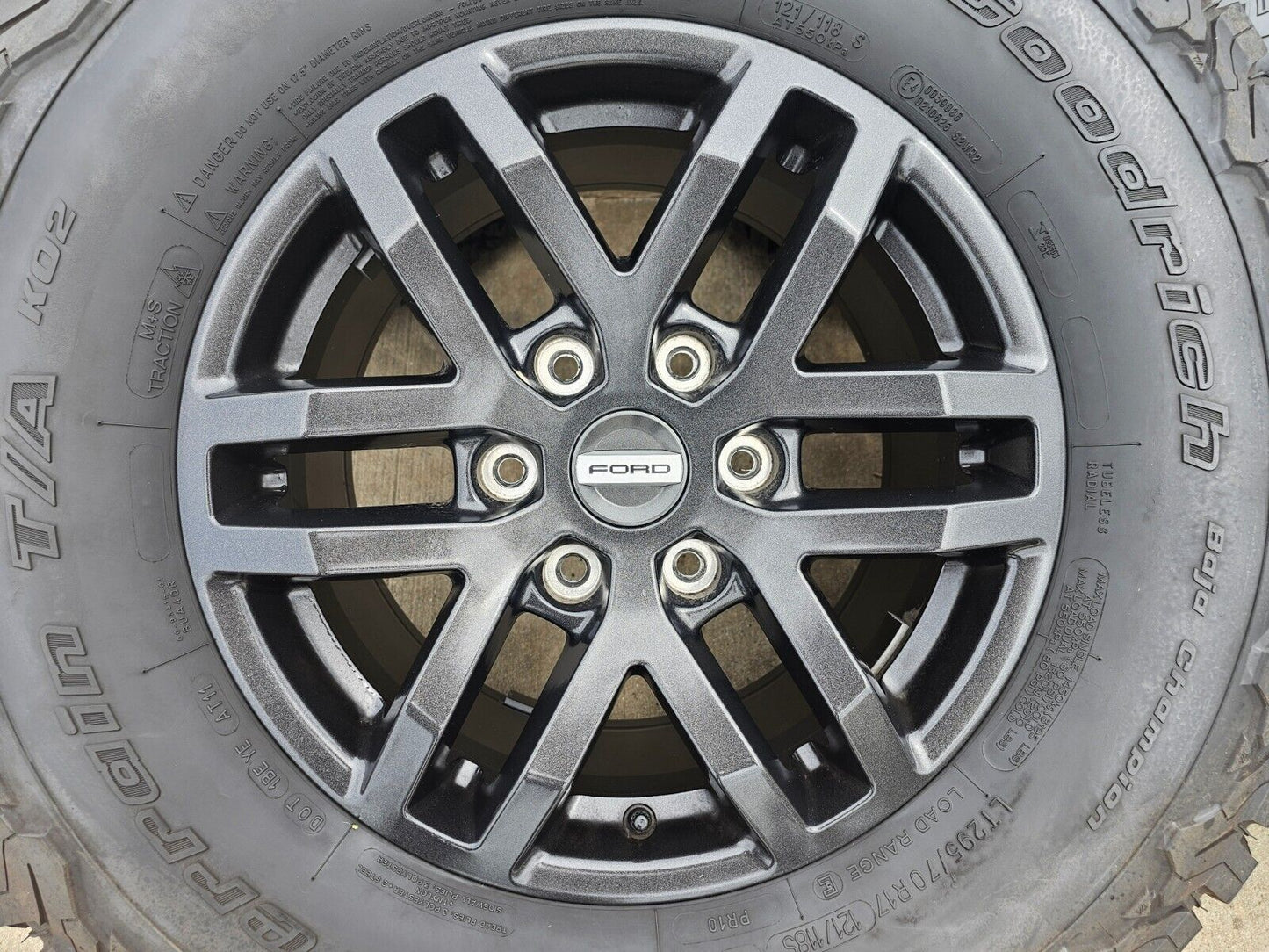 17" Ford Ranger Tremor OEM rims wheels 10431 tires 2022 2023 2024 2025 NEW BFG