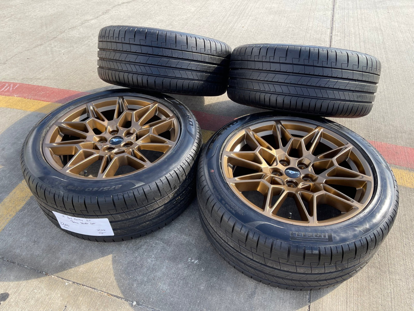 19" Ford Mustang GT Track Pack OEM 10600 10603 Bronze wheels rims 2025 2026 NEW