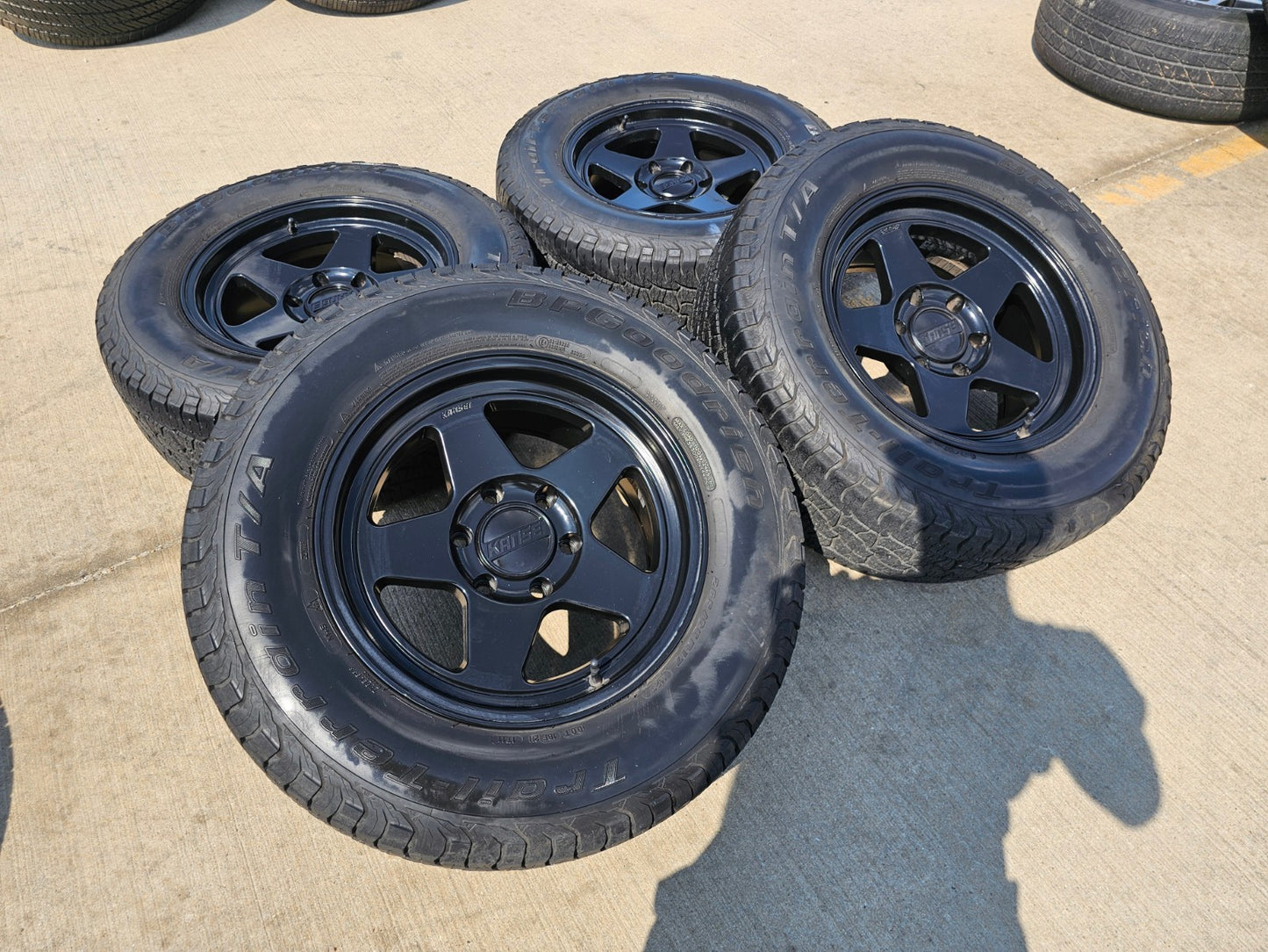 17x8.5 17" Kansei KNP Chevy Silverado RAM Tacoma wheels rims 6x139 6x5.5 BFG