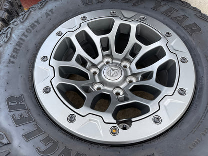 18" Dodge Ram 1500 RHO TRX Beadlock OEM wheel rim 2735 tires 2023 2024 2025 2026