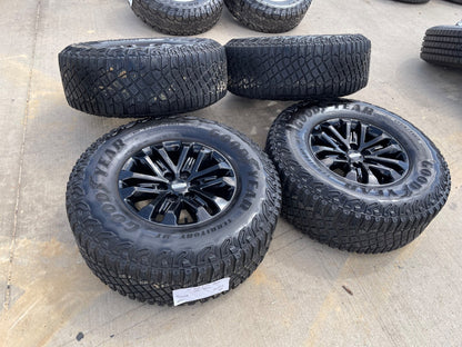 17" Ford F-150 Raptor OEM 96648 rims wheels tires SET GOODYEAR 35"