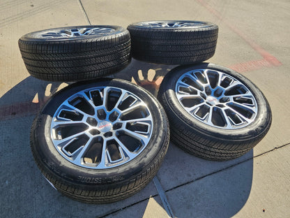 22" GMC Yukon Sierra DENALI OEM wheels rims Tahoe tires 2024 2025 2026 NEW