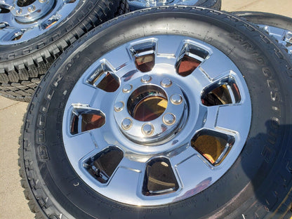 20" Ford F-250 F-350 OEM chrome Lariat wheels rims 10295 tires 2023 2024 NEW