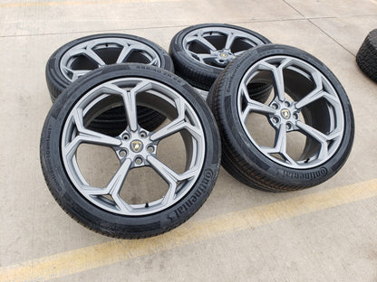 22" Lamborghini Urus OEM wheels rims gray Taigete 2022 2023 2024 2025 2026 NEW