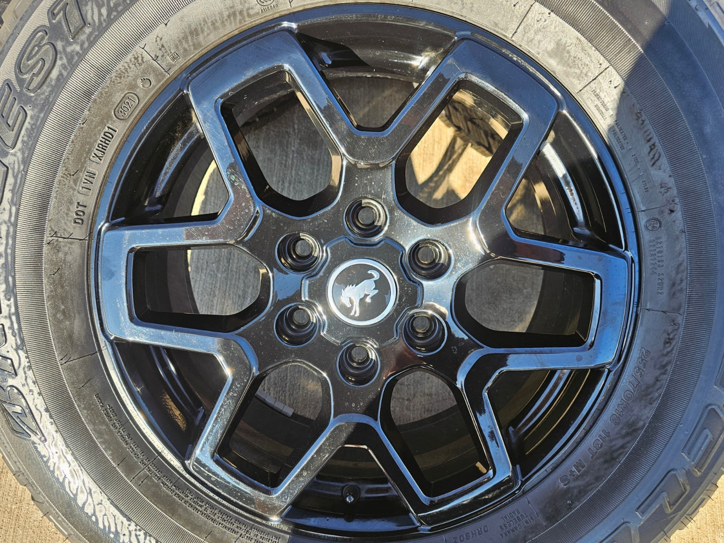 18" Ford Bronco wheels rims tires black 95213 Ranger 2023 2024 2025 2026