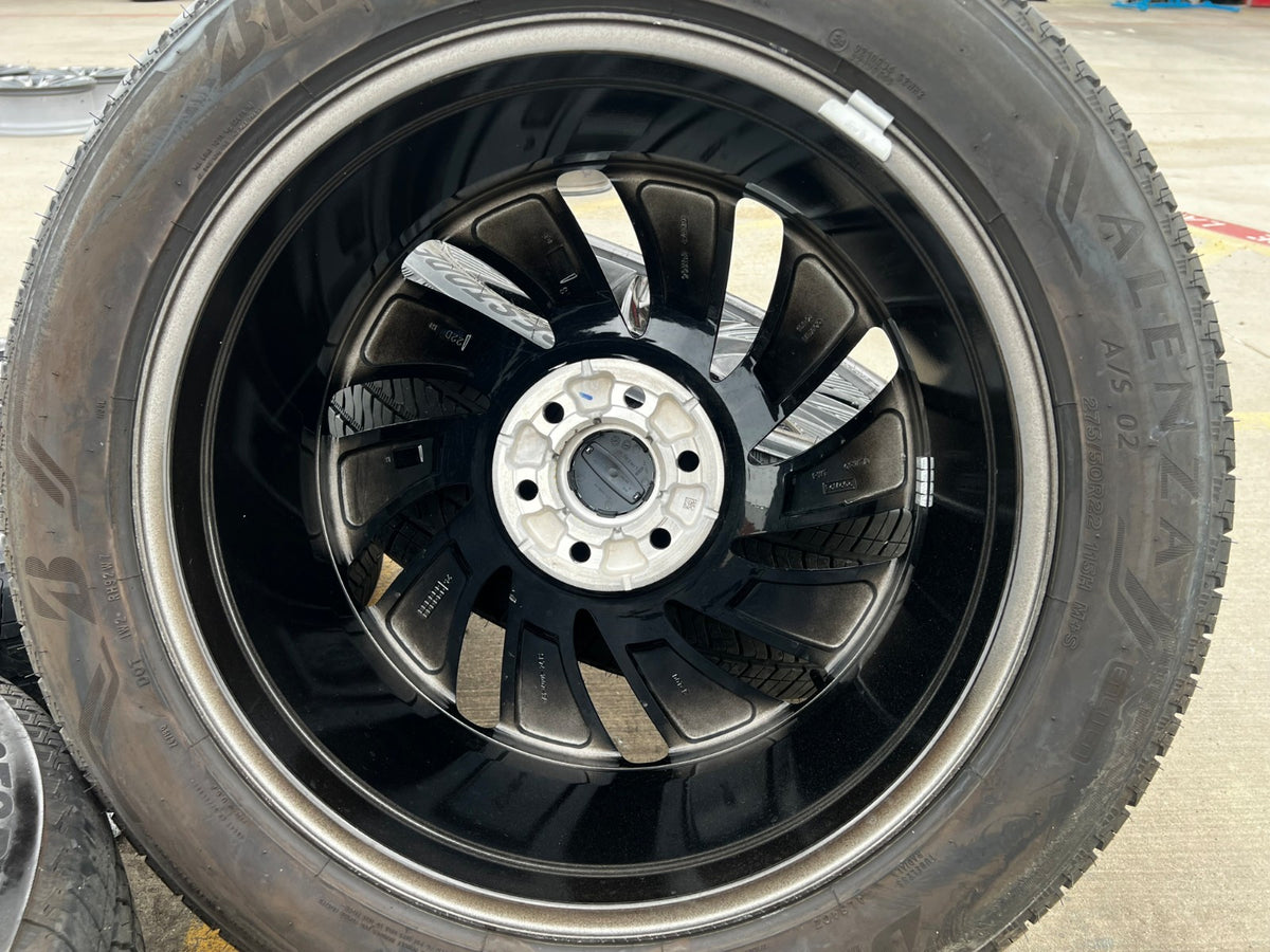 22" Lincoln Navigator OEM 10665 rims wheels BLACK LABEL 2026 2027 BRIDGESTONE