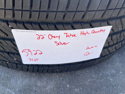 22" Chevy Silverado High Country OEM 5922 wheels rims Tahoe 2024 2025 2026 NEW